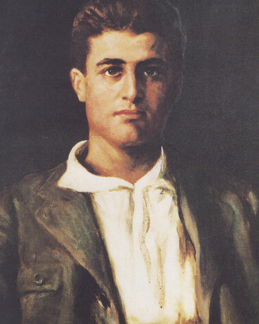 Pier Giorgio Frassati a 19 anni, in un ritratto eseguito del pittore torinese Alberto Falchetti nel 1920. - 1